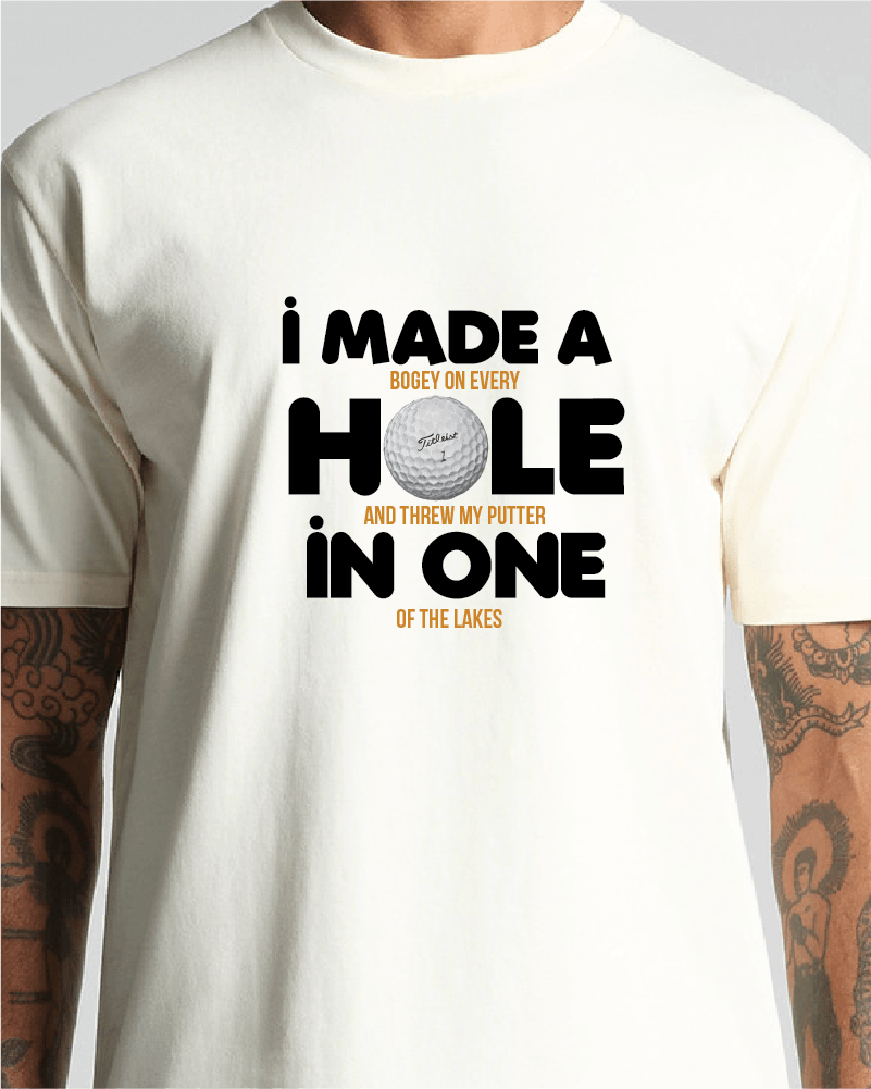 Made Hole in One Golfing Tee